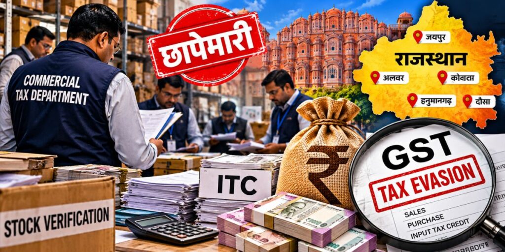 GST Tax Evasion: राजस्थान में ₹3.15 करोड़ की गड़बड़ी
