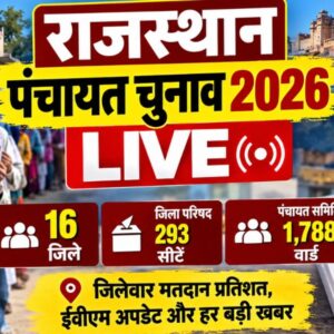 Rajasthan Panchayat Election 2026 Live: राजस्थान के 16 जिलों में मतदान, रामगढ़ में 18% और कुंभलगढ़ में 5.71% वोटिंग