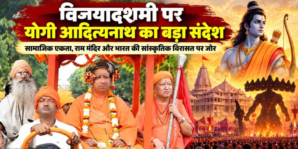 Yogi Adityanath Vijayadashami Speech: योगी ने बताया भारत की एकता के लिए खतरा, राम मंदिर और सनातन परंपरा पर क्या कहा?